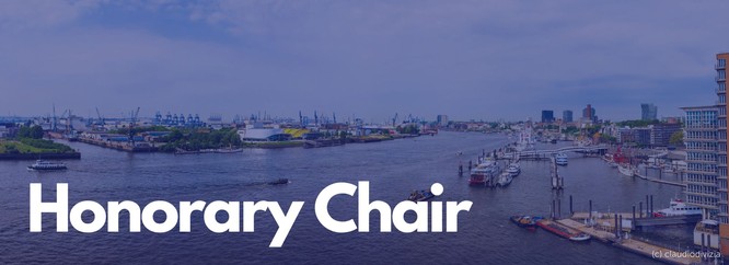 header picture with an image of the harbour. Text reads: honorary chair
