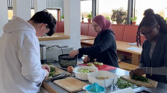 Foto eines Projektbeispiels, Schule auf der Veddel mit dem Projekt 